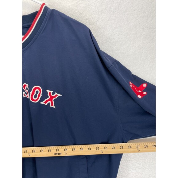 Vintage Nike Red Sox Windbreaker Men’s XL Navy Pullover Center Swoosh MLB - Picture 3 of 10